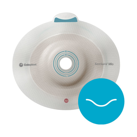 Coloplast Mio 2 Piece Flex Barrier, Light Convex, Cut-To-Fit 15mm - 40mm, Flange Size 50mm 5/Bx