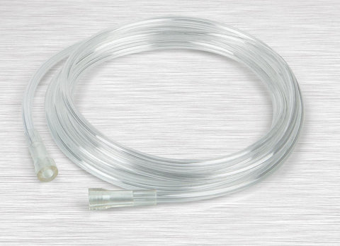 Oxygen tubing, crush-resistant — 25 ft, standard connectors (case/25) single