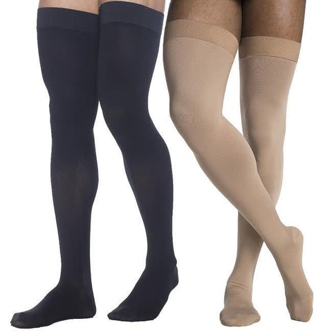 Style Microfiber for Men Thigh High 15-20mmHg