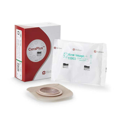 Hollister New Image Soft Convex CeraPlus Skin Barrier w/Tape Border Cut-To-Fit Flange Up To 2 1/4" (57mm) Stomas Up To 1 1/2" (38mm)  Single