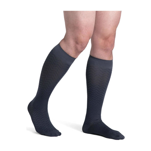 Style Microfiber for Men 20-30mmHg Navy LS Large Short Standard