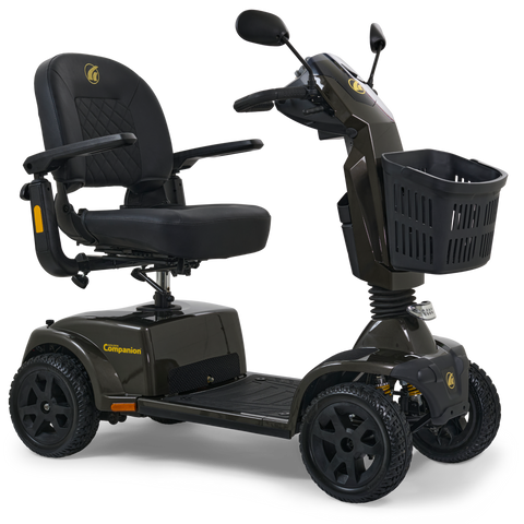 Companion 4 Wheel Full Size Scooter 400 lbs  Grey