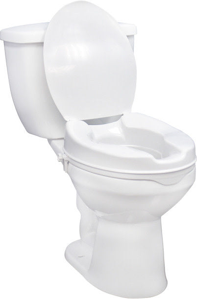 Drive Raised Toilet Seat w/ Lock and Lid  2"