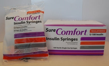 Sure Comfort Insulin Syringes 100/bx