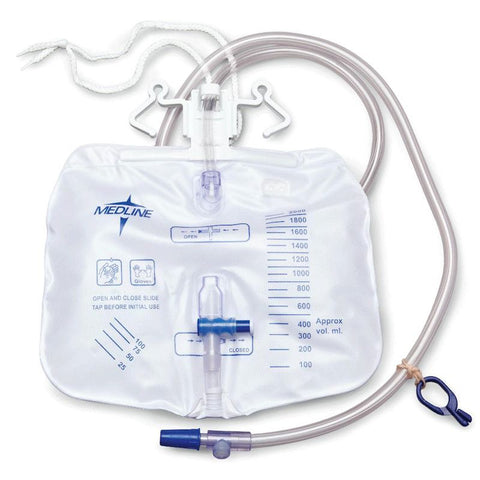 Copy of Medline Urinary Drainage Bag 4000ml W/ Luer-Lock Connection & Anti-Reflux Tower W/ Slide-Tap 20/Bx