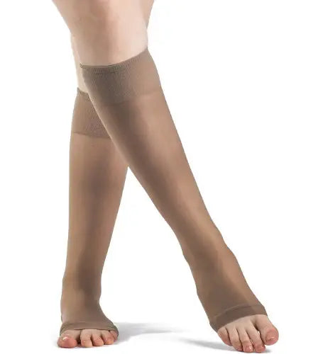 120C Sheer Fashion 15-20mmHg Open Toe Size C Honey