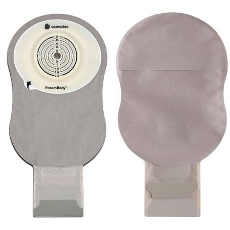 Convatec Esteem Body Drainable Pouch opaque w/window/filter Durahesive CTF-10-45mm 3.5mm-CD 50mm-TL 10/Bx