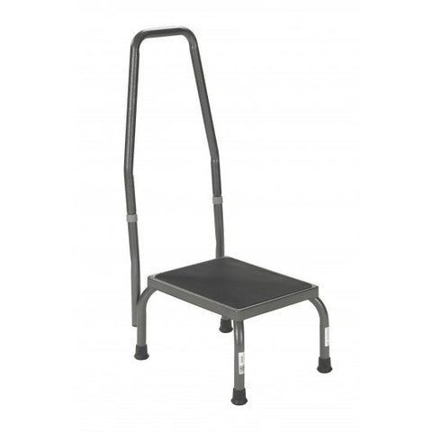 Drive Foot Stool Deluxe  w/Handle Silver Vein