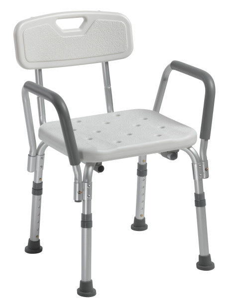 Drive Shower Chair w/Back and Removable Padded Arms 300lbs