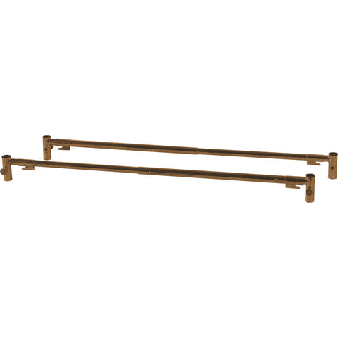Drive Medical Standard Telescoping Full-Length Side Rail Brown-Vein Finish