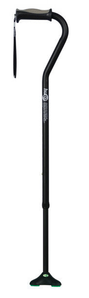 Hugo Ergonomic Offset Handle Cane w/QuadPod Cane Tip