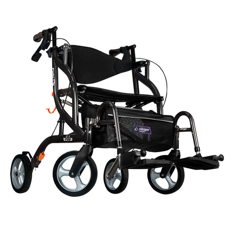 Airgo Fusion  2 IN 1 F20 Side-Folding Rollator & Transport Chair