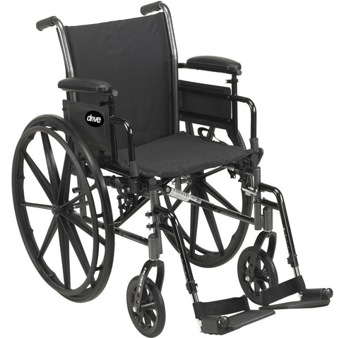 Cruiser III Wheelchair Detachable & Adjustable Height Desk Arm (ADDA) Foot Rest (SF) 18" 300lbs