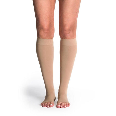 Style Soft Opaque for Women Knee High 20-30mmHg Open Toe