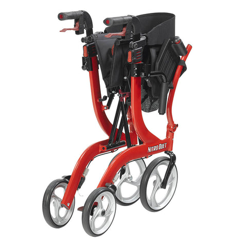 Drive Nitro Rollator Red Duet Transport/Walker