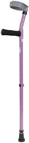 WalkEasy Forearm Crutch Soft Grip Adjustable Full Cuff Adult Pair