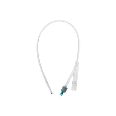 Amsure 100% Silicone 2-Way Foley Cath, 14fr 5cc, Reinforced Tip