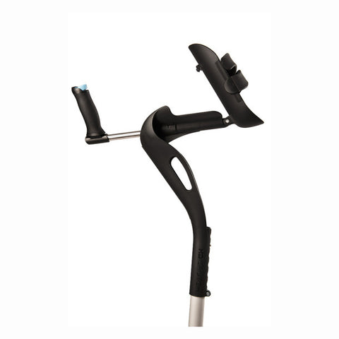 M+D  Forearm Comfort Gutter Crutch - Pair - Height (4' 11"- 6' 8") 300lbs - Black