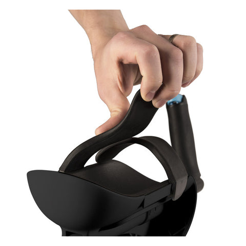 M+D  Forearm Comfort Gutter Crutch - Pair - Height (4' 11"- 6' 8") 300lbs - Black