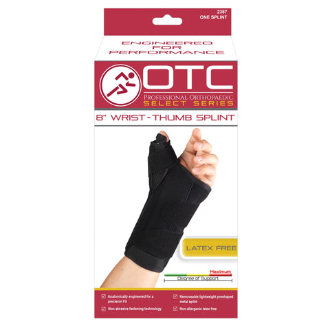 Select Series 8" Wrist-Thumb Splint