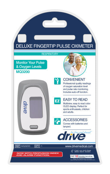 Deluxe Fingertip Pulse Oximeter View SpO2