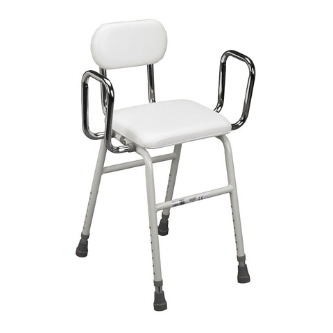 Drive All-Purpose Kitchen Stool w/Adjustable Arms and Legs 300lbs