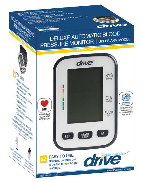 Deluxe Automatic Blood Pressure Monitor Upper Arm Cuff 8.5x14"