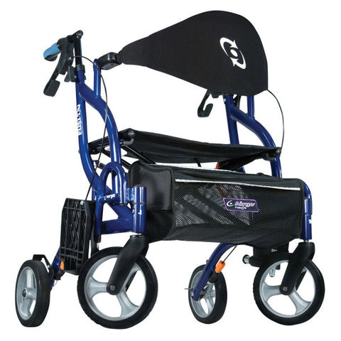 Airgo Fusion  2 IN 1 F20 Side-Folding Rollator & Transport Chair