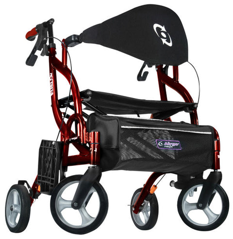 Airgo Fusion  2 IN 1 F20 Side-Folding Rollator & Transport Chair