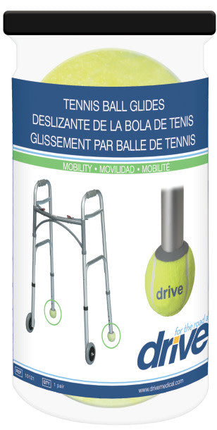 Drive 2-Wheel Walker Rear Tennis Ball Glides 1/pair