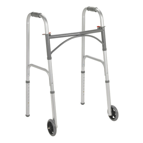 Drive Steel 2 Wheel Walker 350lbs Adult