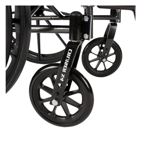 Cruiser X4 Wheelchair Adjustable Seat Height Detachable Desk Arm (ADDA) Foot Rest (SF)  300lbs