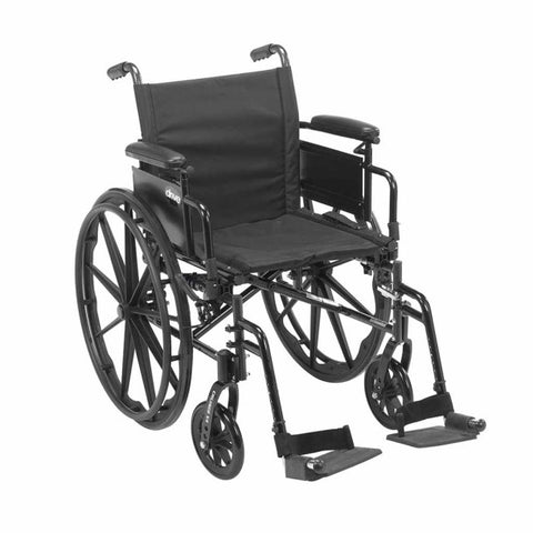 Cruiser X4 Wheelchair Adjustable Seat Height Detachable Desk Arm (ADDA) Foot Rest (SF)  300lbs