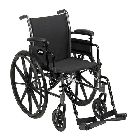 Cruiser III Wheelchair Adjustable Seat Height Detachable Full Arm (DFA) Foot Rest (SF)
