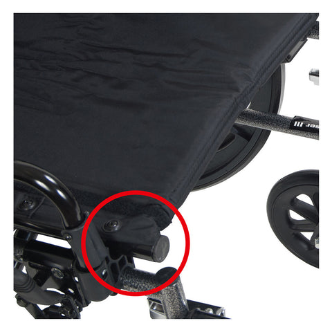 Viper Plus Reclining Wheelchair Detachable Desk Arm Seat Width