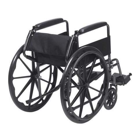 Drive Silver Sport 1 Wheelchair (Fixed) Full Arm (FA) Foot Rest (SF) 18" 250lbs