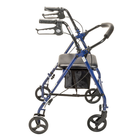 Drive Rollator Steel 6" Blue 350lb