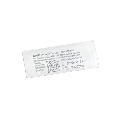 BD Luer Tip Cap Sterile 200/bx
