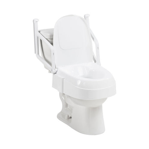 PreserveTech Universal Raised Toilet Seat 2-6" (Fits Most Round/Oval Toilets) 350lbs