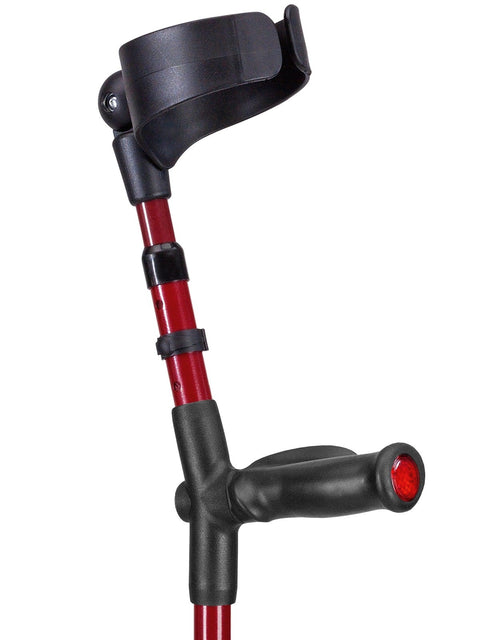 Forearm crutches BIG XL-closed cuff-Anatomic soft grip-color tube struct