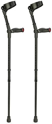 Forearm crutches BIG XL-closed cuff-Anatomic soft grip-color tube struct