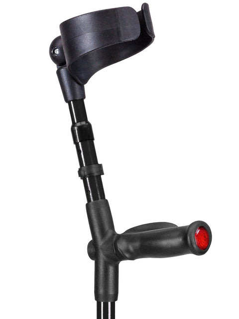 Forearm crutches BIG XL-closed cuff-Anatomic soft grip-color tube struct