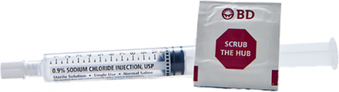 BDPosiflush Xs 10ml Normal Saline Flush Syringe Complete Sterile Syringe and Pathway 30/Bx