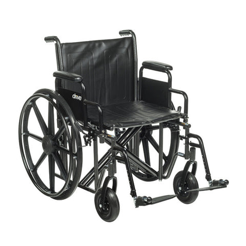 Sentra EC Heavy Duty Wheelchair Detachable Desk Arm (DSA) Foot Plates (SF) 450lbs