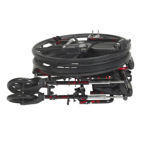 Drive Medical Red Rebel Lightweight Wheelchair
