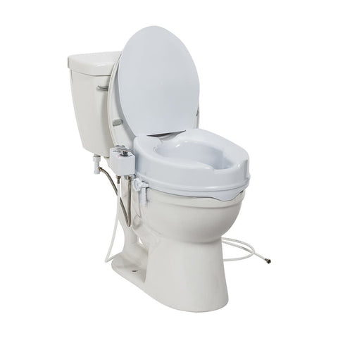 PreserveTech 4" Raised Toilet Seat with Bidet Ambient & Warm Water