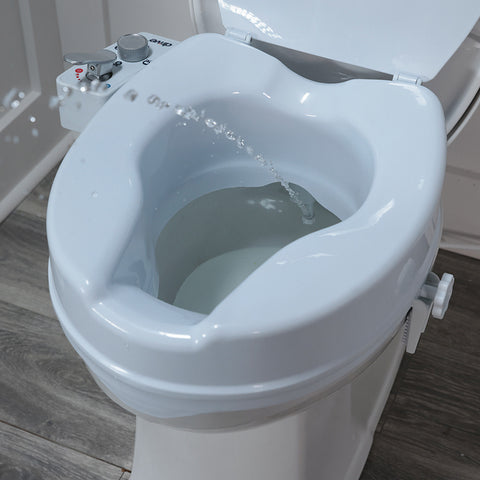 PreserveTech 4" Raised Toilet Seat with Bidet Ambient & Warm Water