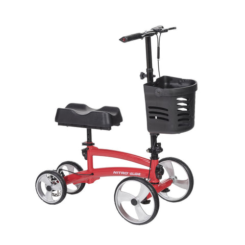 Nitro Glide Knee Scooter/Walker Red