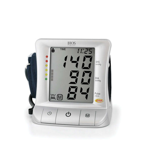 Bios Premium Large Screen Blood Pressure Monitor with FREE Wide Range Cuff & Log Book