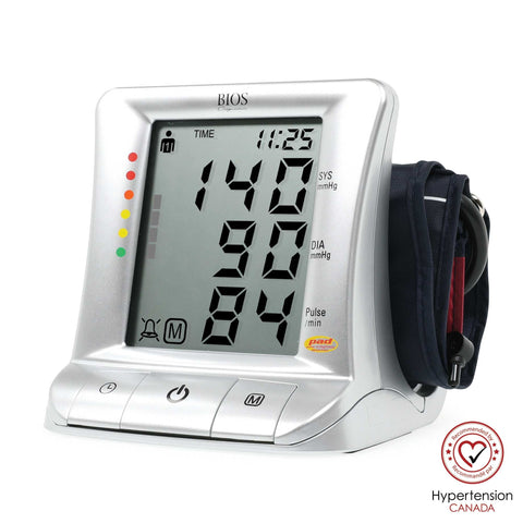 Bios Premium Large Screen Blood Pressure Monitor with FREE Wide Range Cuff & Log Book